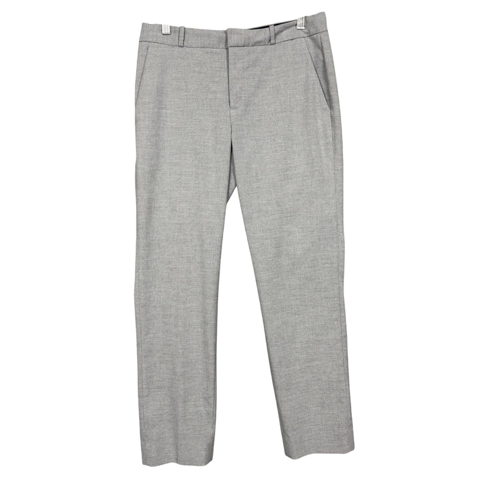 Banana Republic Pants Womens 8 Grey Ryan Fit Straight Leg Career Stretch 32x29.5